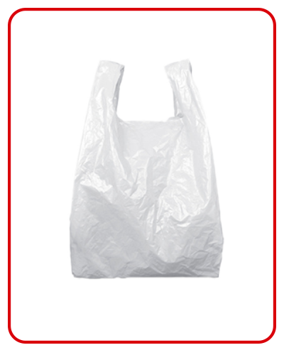 White T-shirt Bags